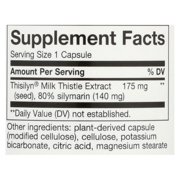 Nature's Way - Thisilyn Standardized Milk Thistle Extract - 100 Capsules - Image 2