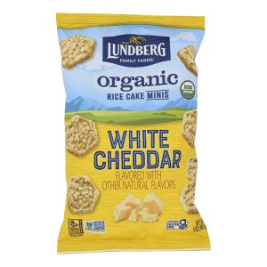 Lundberg Family Farms - Rice Ck Mini Wht Ched - Case of 6-5 OZ