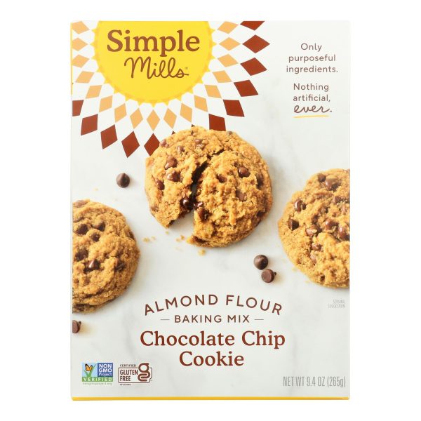 Simple Mills Almond Flour Chocolate Chip Cookie Mix - Case of 6 - 8.4 oz. - Image 2