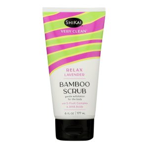 Shikai Products - Bmboo Scrub Relax Lavender - 1 Each-6 FZ