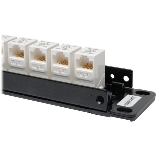 Eaton Tripp Lite Series 24-Port Cat6/Cat5 Low Profile Feed-Through Patch Panel, 1U Rack-Mount/Wall-Mount, TAA - Image 2