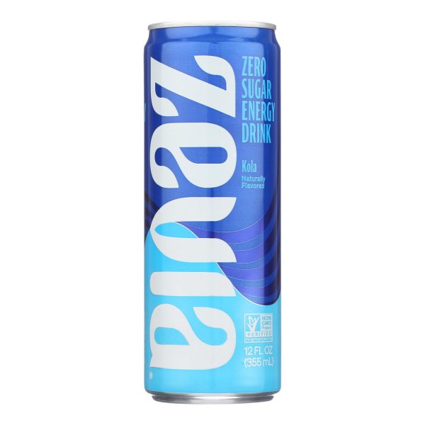 Zevia Zero Calorie Energy Drink - Cola - Case of 12 - 12 fl oz - Image 3