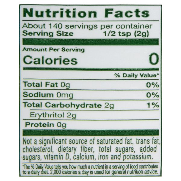 Whole Earth Sweetener Co - Sweetener Monkfrt Stevia - Case of 8-9.8 OZ - Image 3