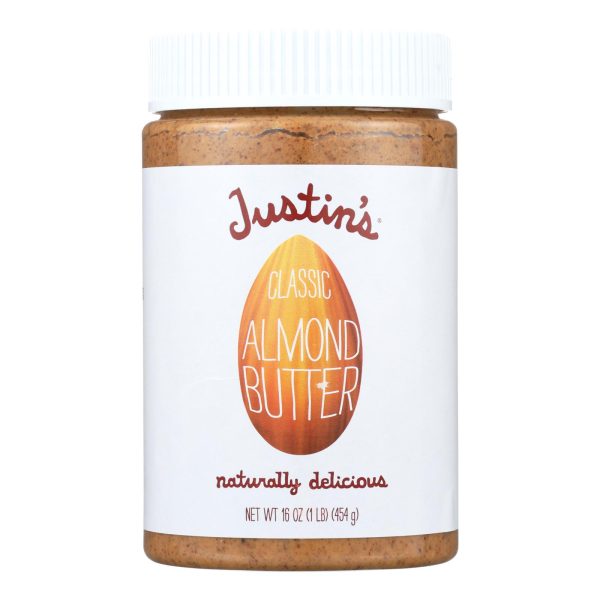 Justin's Nut Butter Almond Butter - Classic - Case of 6 - 16 oz.