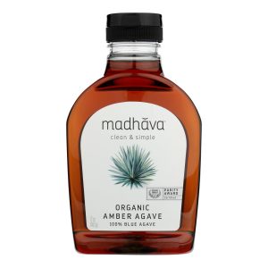 Madhava Honey - Agave Nectar Raw Ambr - Case of 6 - 17 OZ