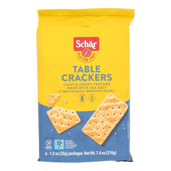 Schär Gluten Free Table Crackers - Case of 5 - 7.4 OZ