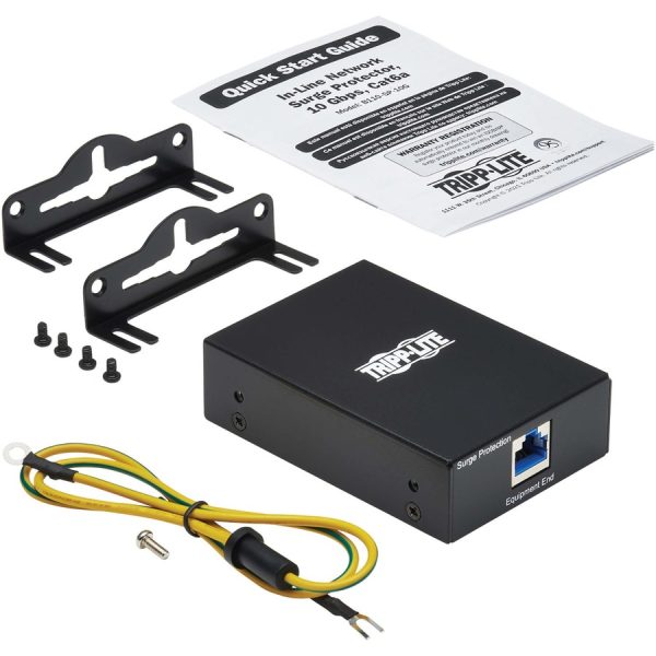 Eaton Tripp Lite Series In-Line Network Surge Protector - 10 Gbps, Cat6a/8, Metal Case, IEC Compliant, TAA - Image 3
