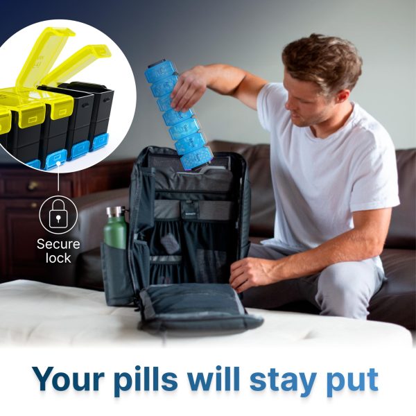 Extra Large Weekly Pill Organizer 2 Times a Day   Xl Pill Case Am Pm   Big Pill Box 7 Day Oversized Daily Vitamin Organizer Jumbo Pill Container Medicine Holder Twice a Day Supplement Dispenser - Image 5