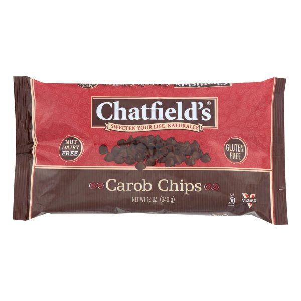 Chatfield's Dairy Free Carob Morsels - Case of 12 - 12 oz