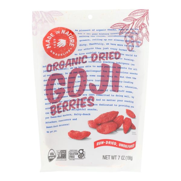 Made In Nature - Goji Berries Dried - Case of 6-7 OZ - Image 2