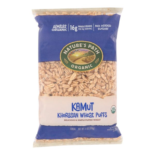 Nature's Path Organic Kamut Puffs Cereal - Case of 12 - 6 oz. - Image 2