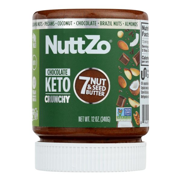 Nuttzo - Sprd Chocolate Crnchy Keto Natural - Case of 6-12 OZ - Image 3