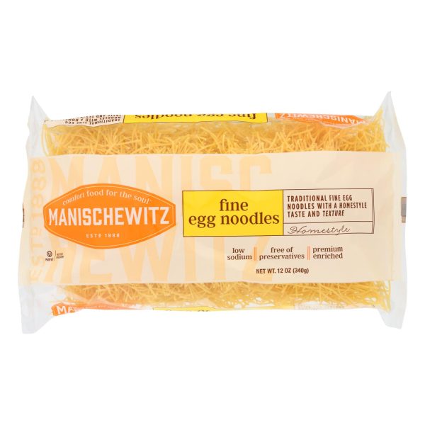 Manischewitz - Egg Noodles - Fine - Case of 12 - 12 oz. - Image 3