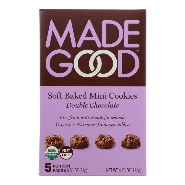 Made Good Soft Baked Mini Cookies - Double Chocolate - Case of 6 - 4.25 oz. - Image 2