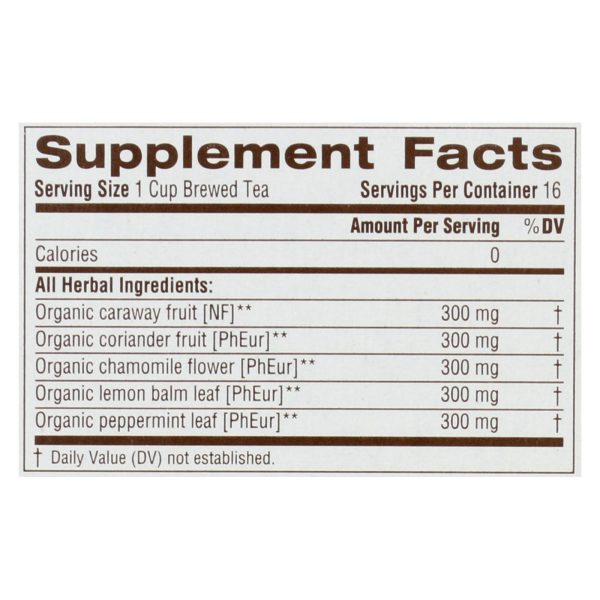 Traditional Medicinals Tea - Organic - Gas Relief - 16 bags - case of 6 - Image 2