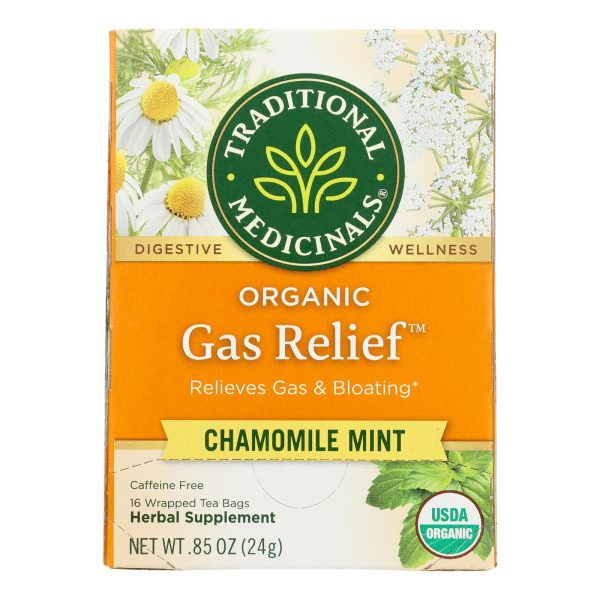 Traditional Medicinals Tea - Organic - Gas Relief - 16 bags - case of 6 - Image 3