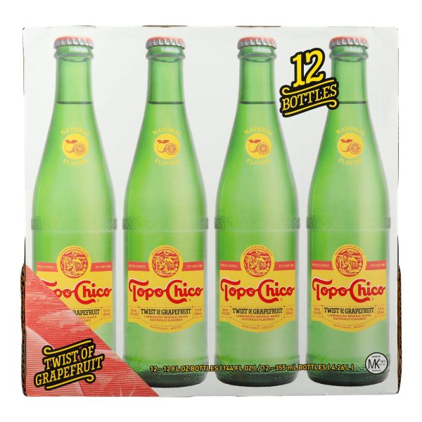 Topo Chico - Sparkling Water Minerl Grapefruit - Case of 1-12/12 OZ - Image 3