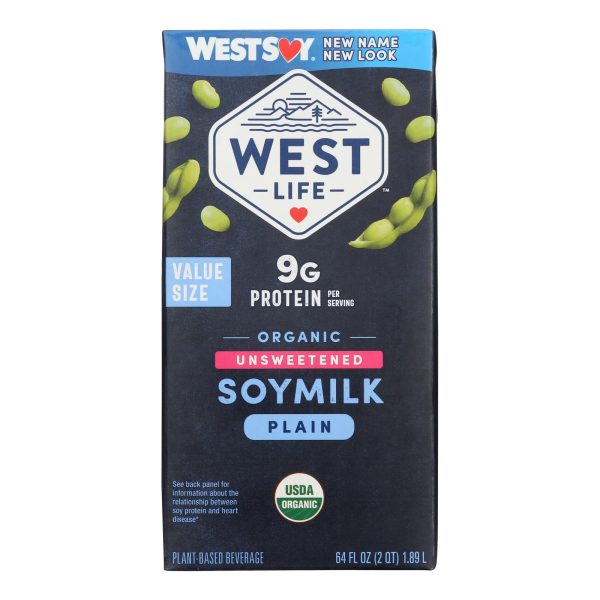 Westsoy Original Soymilk - Unsweetened - Case of 8 - 64 Fl oz. - Image 2
