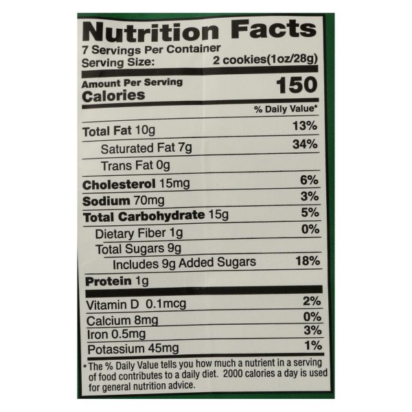 Tate's Bake Shop Coconut Crisp Cookies  - Case of 12 - 7 OZ - Image 2