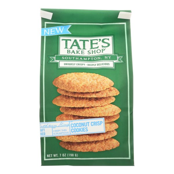 Tate's Bake Shop Coconut Crisp Cookies  - Case of 12 - 7 OZ - Image 3