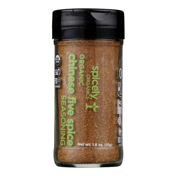 Spicely Organics - Organic Chinese Five Spice - Case of 3 - 1.8 oz.