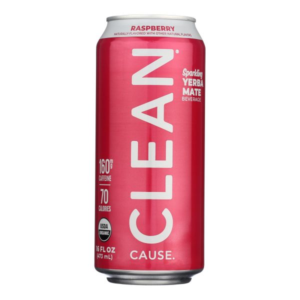 Clean Cause - Yrba Mte Raspberry - Case of 12 - 16 FZ - Image 3