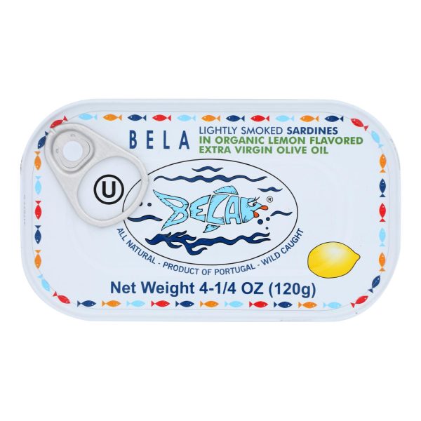 Bela-Olhao Sardines - Sardines Extra Virgin Olive Oil Lemon Sauce - Case of 12 - 4.23 ounces - Image 2