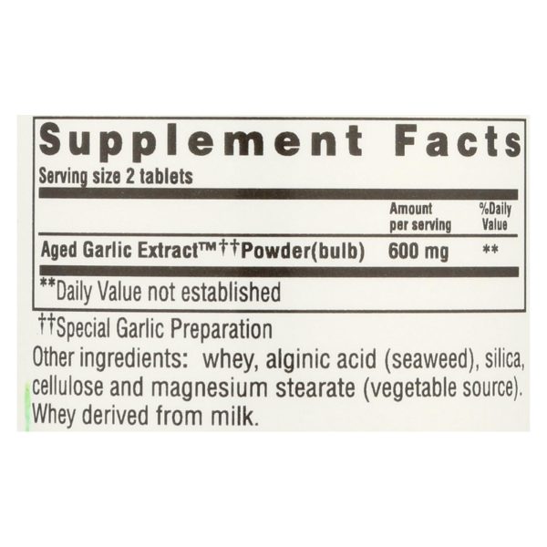 Kyolic - Aged Garlic Extract Cardiovascular Formula 100 - 100 Tablets - Image 2