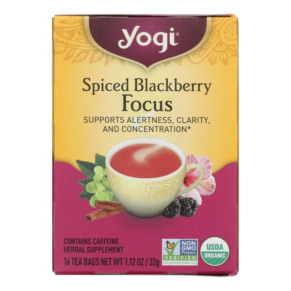 Yogi - Tea Spcd Blkbry Focus - Case of 6-16 BAG - Image 2