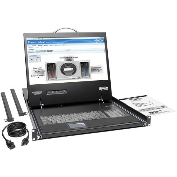 Eaton Tripp Lite Series NetCommander 16-Port Cat5 KVM over IP Switch - 19 in. LCD, 2 Remote + 1 Local User, 1U Rack-Mount, TAA - Image 2