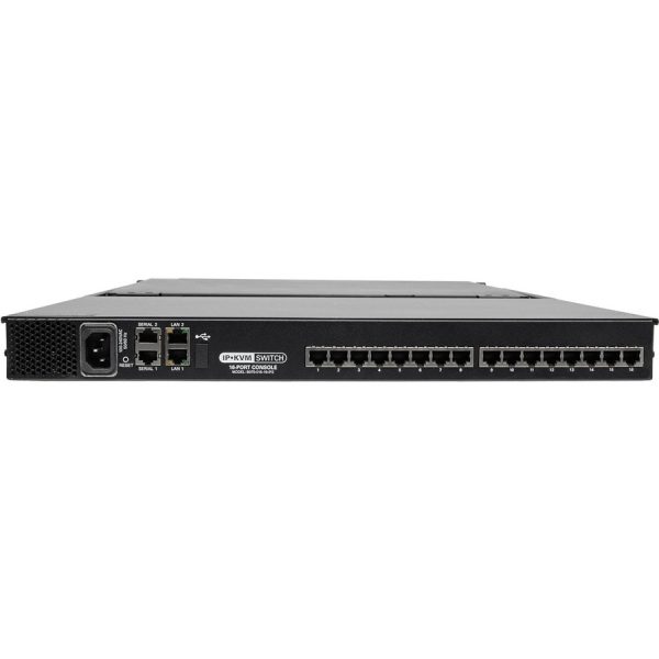 Eaton Tripp Lite Series NetCommander 16-Port Cat5 KVM over IP Switch - 19 in. LCD, 2 Remote + 1 Local User, 1U Rack-Mount, TAA - Image 4