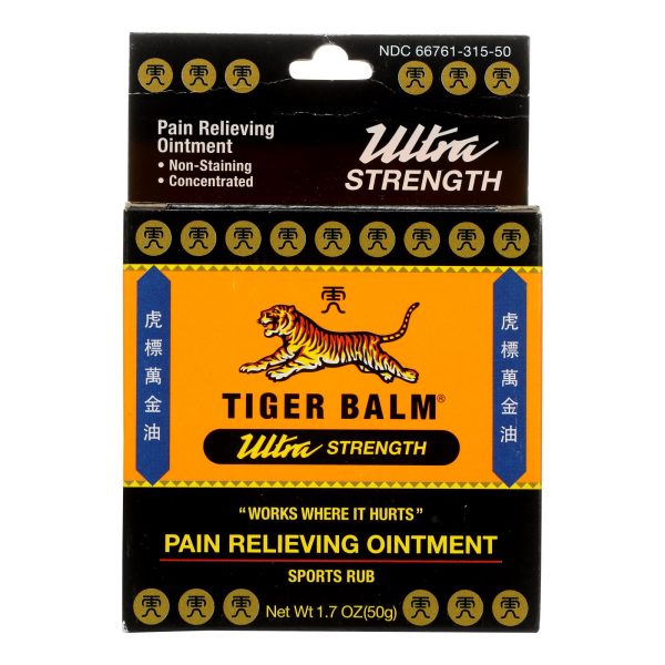 Tiger Balm Pain Relieving Ointment Ultra Strength - Non-Staining - 1.7 oz - Image 2
