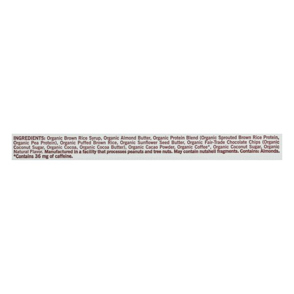 Gomacro Bar - Organic - Mocha - Chocolate Chip - Case of 12 - 2.3 oz
