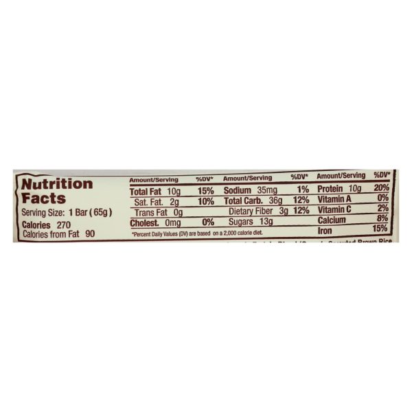 Gomacro Bar - Organic - Mocha - Chocolate Chip - Case of 12 - 2.3 oz - Image 3