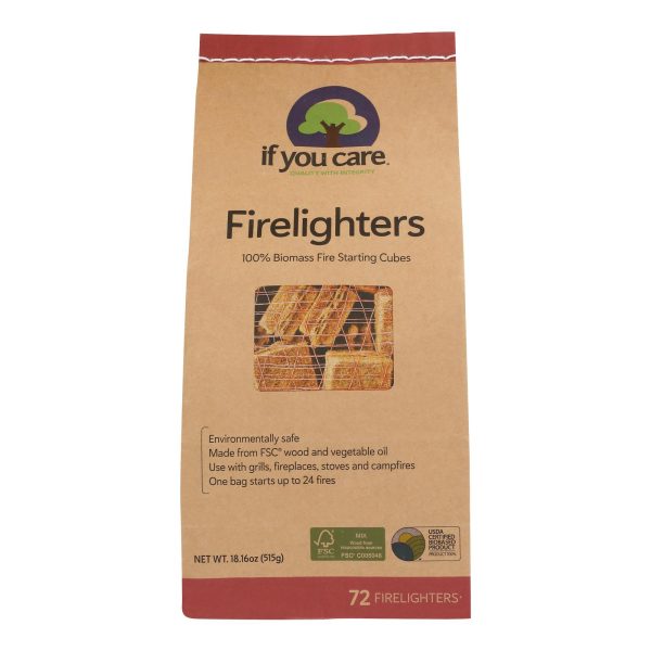 If You Care Wood Starting Cubes - Firelighters - Case of 12 - 72 Count - Image 2