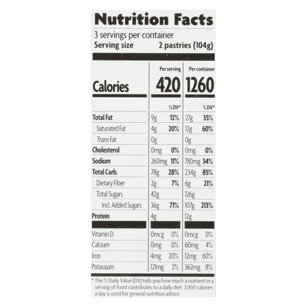 Nature's Path Organic Frosted Toaster Pastries - Granny's Apple Pie - Case of 12 - 11 oz. - Image 2