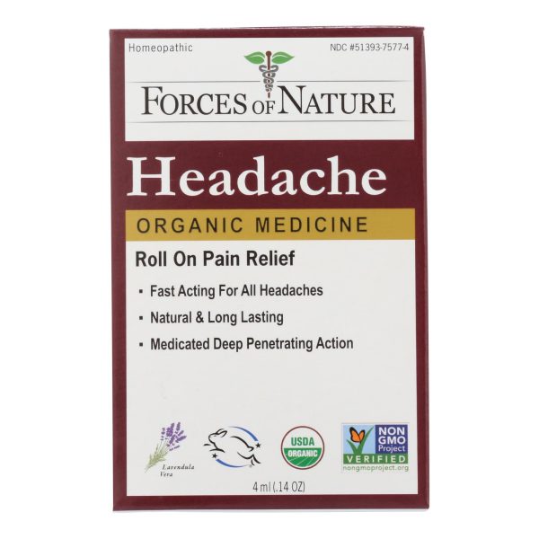 Forces Of Nature - Headache Pain Mngmt - 1 Each - 4 ML - Image 2