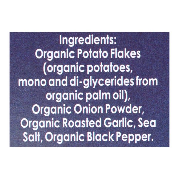 Edward and Sons Organic Mashed Potatoes - Roasted Garlic - Case of 6 - 3.5 oz. - Image 2