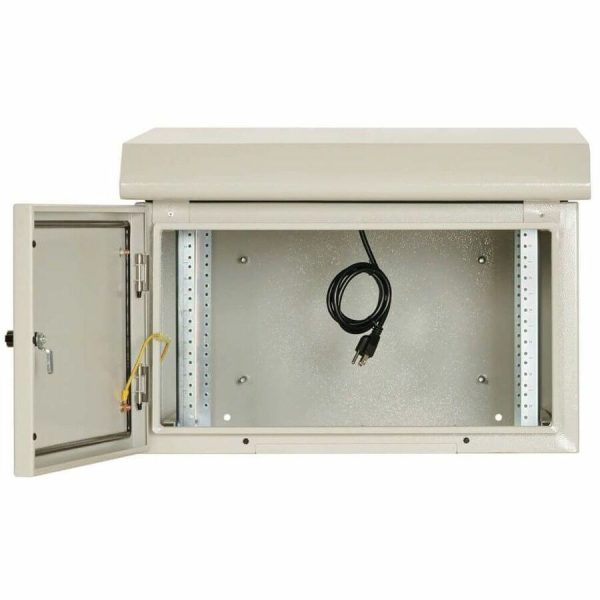 Eaton Tripp Lite Series SmartRack Industrial Enclosure - NEMA 3R, Wall Mount, Metal, Locking, Fan With Thermal Switch, 20.5 in. Depth, 6U, Gray - Image 6