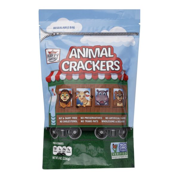 Happy Snacks - Cracker Circus Animals - Case of 6 - 8 OZ