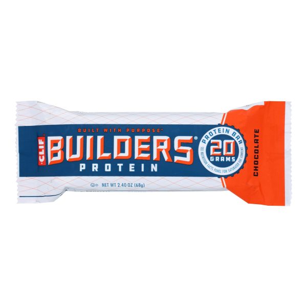 Clif Bar Builder Bar - Chocolate - Case of 12 - 2.4 oz - Image 3