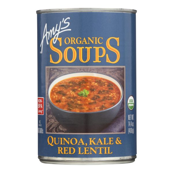 Amy's - Organic Soups - Quinoa Kale and Lentil - Case of 12 - 14.4 oz. - Image 3