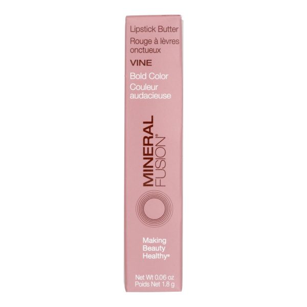Mineral Fusion - Mkup Lipstick Butter Vine - 1 Each-.06 OZ