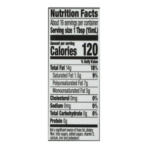 Spectrum Naturals Unrefined Toasted Sesame Oil - Case of 6 - 8 Fl oz.