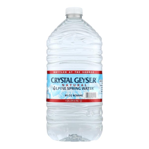 Crystal Geyser Alpine Spring Water - Case of 6 - 1 Gal