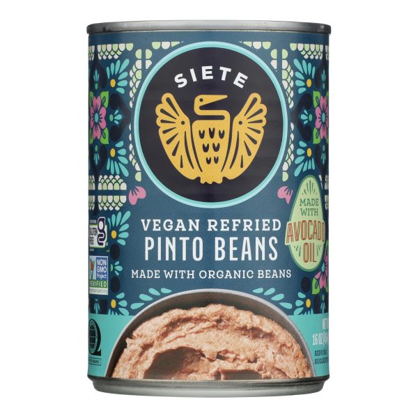Siete - Beans Pinto Refried - Case of 12-16 OZ - Image 2