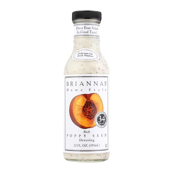 Brianna's - Salad Dressing - Poppy Seed - Case of 6 - 12 Fl oz. - Image 2