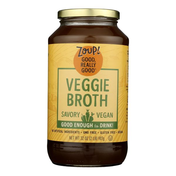 Zoup! Good, Really Good Zoup, Good, Really Good, Veggie Broth - Case of 6 - 31 FZ - Image 2