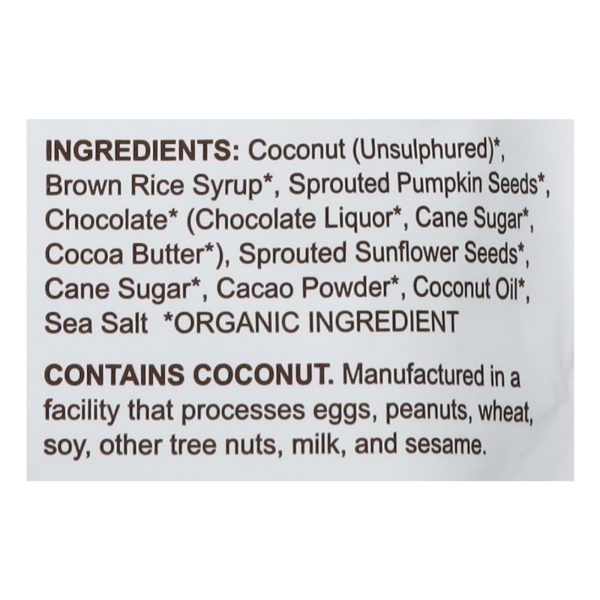 Go Raw - Clusters Coconut Dark Chocolate - Case of 6-3 OZ