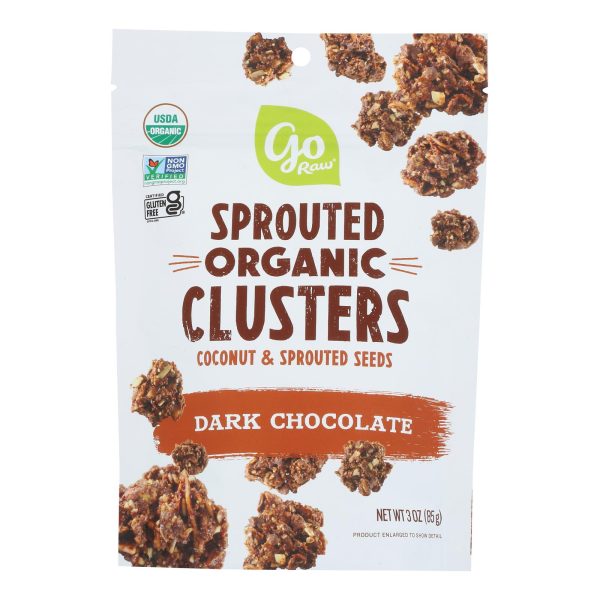 Go Raw - Clusters Coconut Dark Chocolate - Case of 6-3 OZ - Image 3